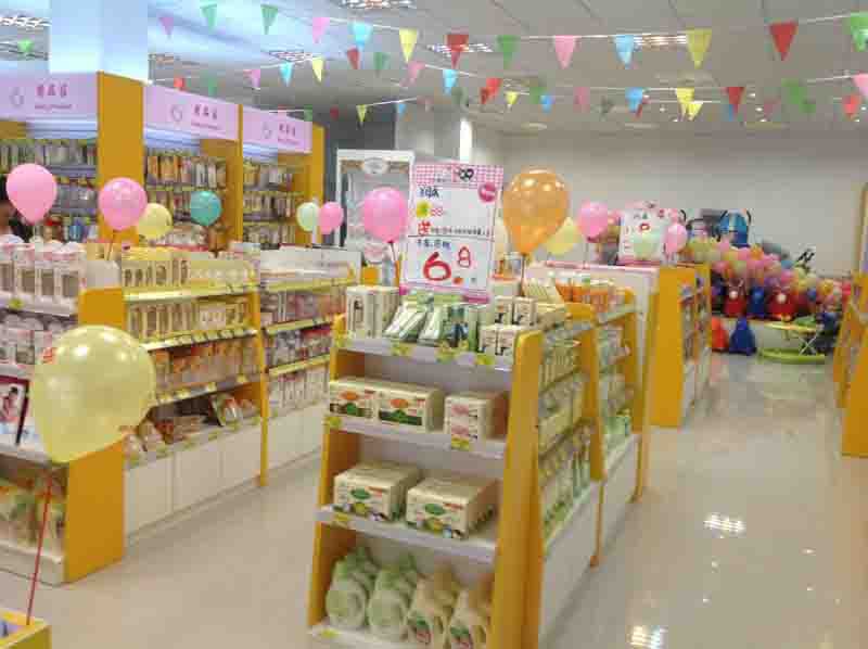 成都嬰幼兒用品店展示柜臺(tái) 工廠量身定制，打造品牌專屬形象